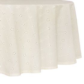 Eyelet Table Cloth, 70R'