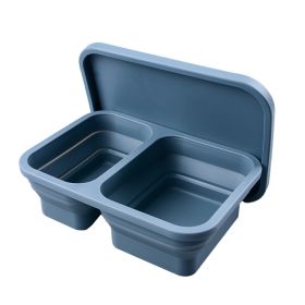 Reusable Pizza Storage Container with  Microwavable Serving Trays - Adjustable Pizza Slice Container to Organize & Save Space - BPA Free, Microwa (Color: dark brown, size: 1020ML)